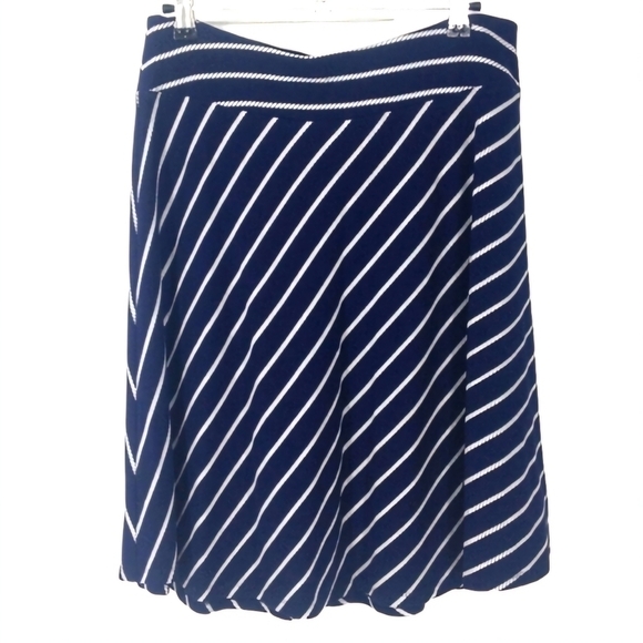 Talbots Petite Sailor Striped Skirt Size MP - Picture 1 of 5